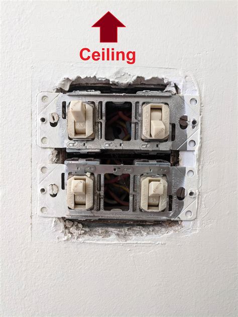 junction box horizontal to verticle|2 gang switch box vertical.